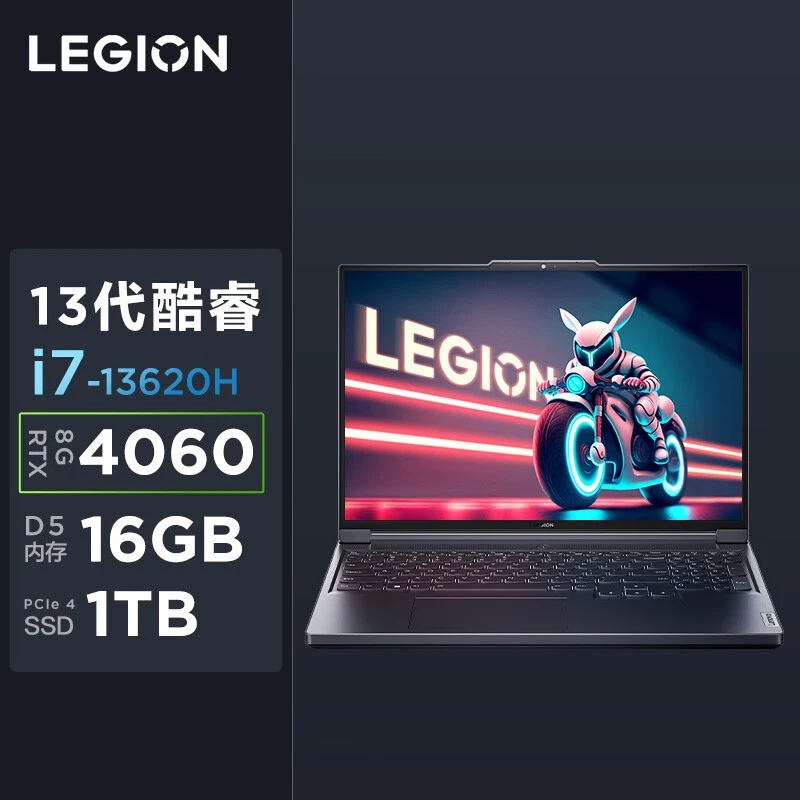 联想（Lenovo）拯救者Y7000P 13代英特尔酷睿 16英寸电竞游戏本笔记本电脑 i7-13620H RTX4060