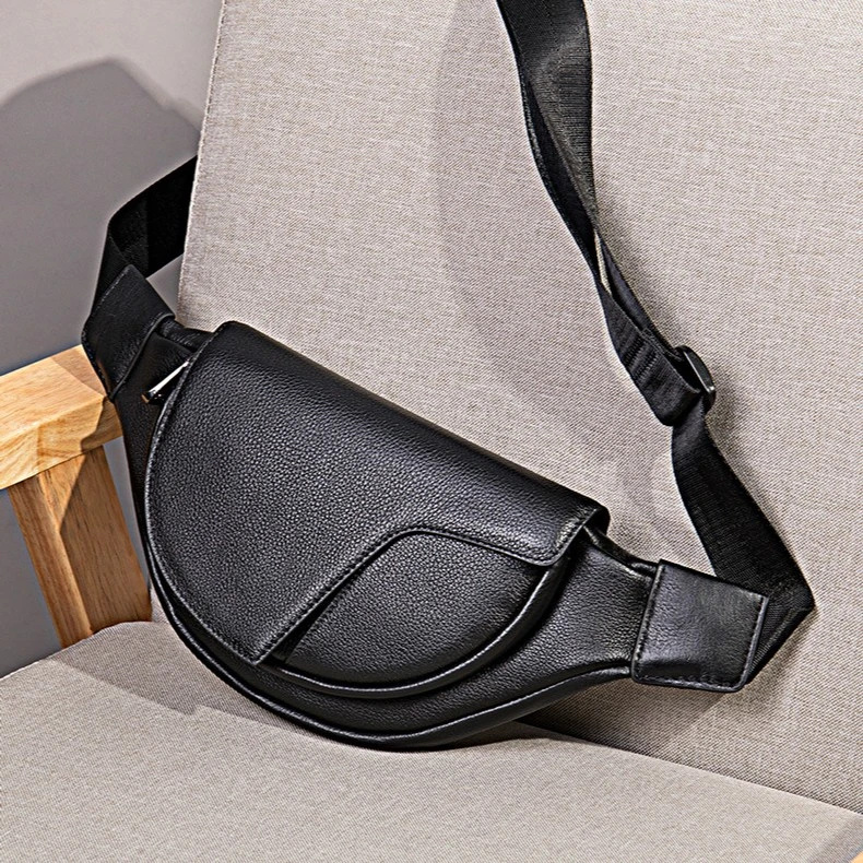 真皮韩版新款潮流胸包时尚腰包牛皮包单肩包休闲包文艺复古斜跨包