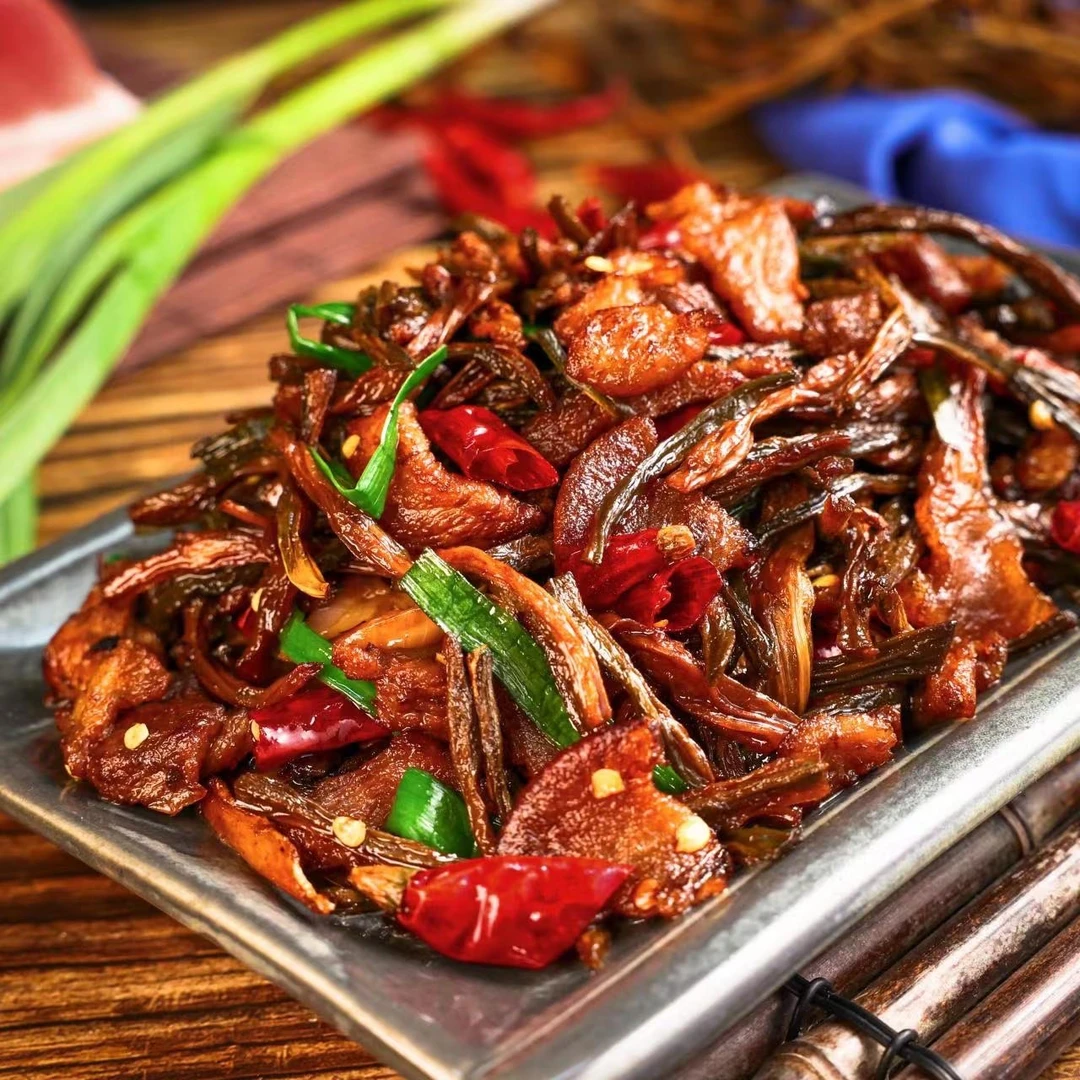 湘西风味干豆角五花肉