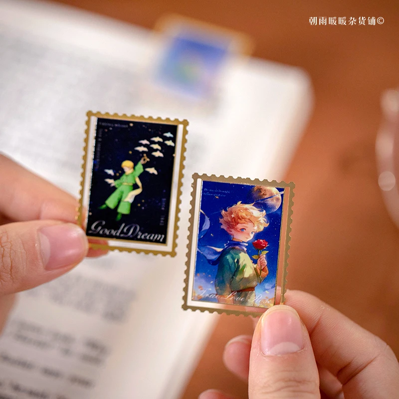 朝雨 小王子书签高档精致ins风卡通创意金属书夹学生奖励小礼品