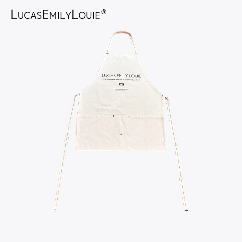 LUCASEMILYLOUIE 原胚纯棉围裙日系罩衣2410755