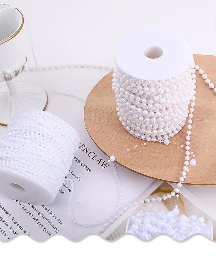 珍珠链挂件鲜花花束diy装饰礼品材料