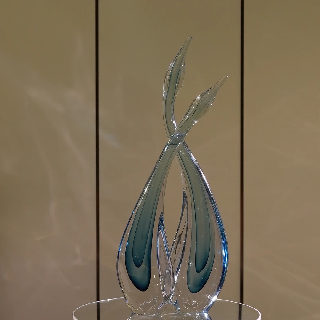 S·FAN / 绅杋【南雁飞】法式轻奢风大师定制款美学家居水晶琉璃摆件