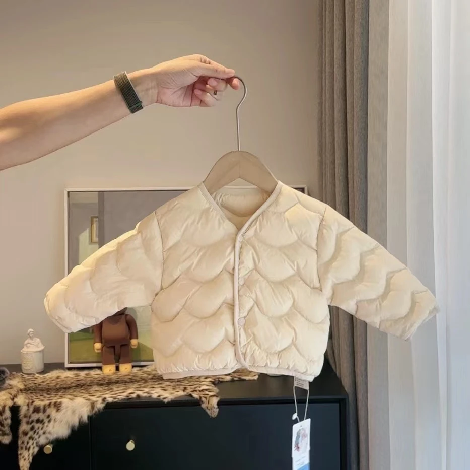 新国标90白鸭绒婴幼童儿童冬季小童羽绒服童装羽绒服休闲内胆洋气