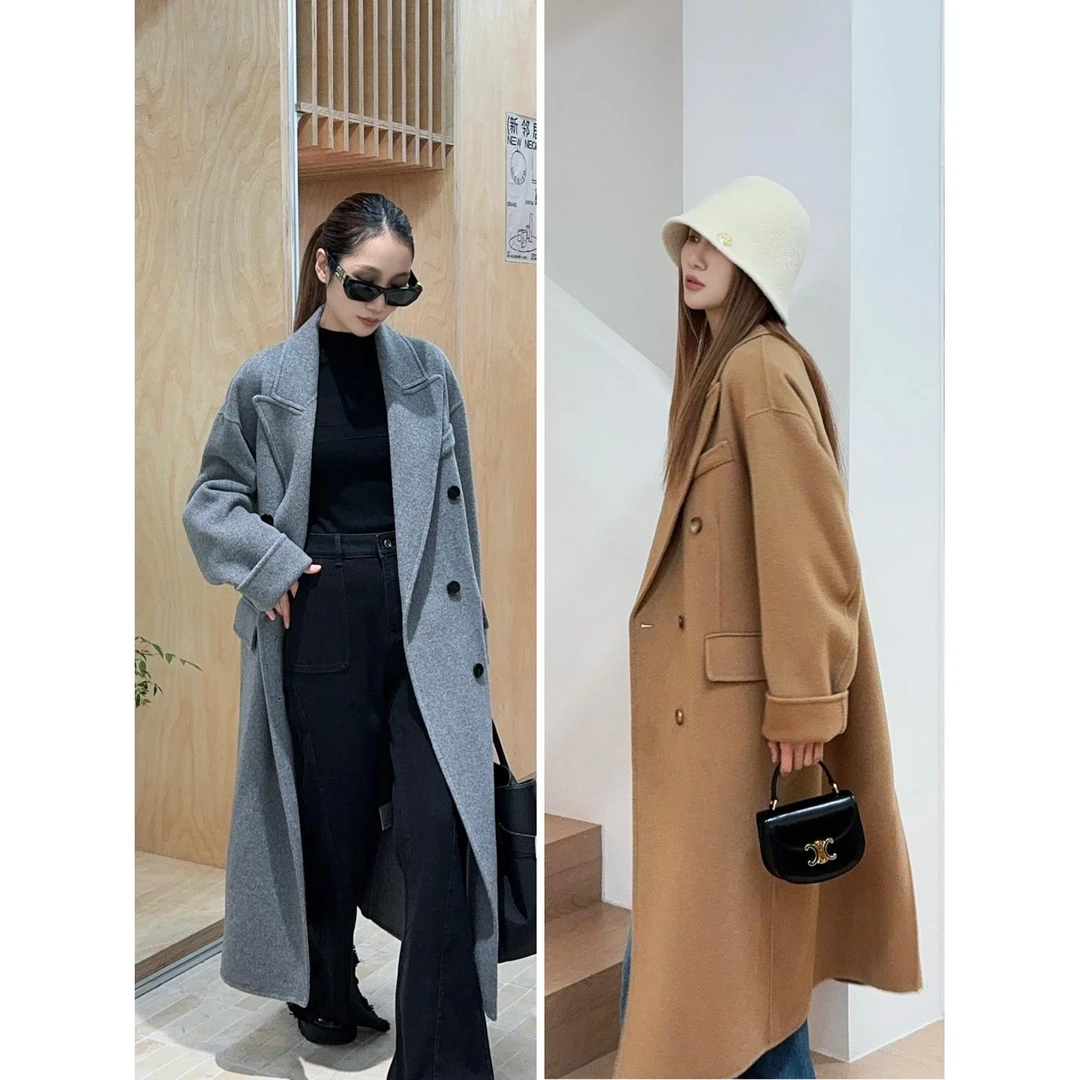 Seriase2024冬经典大廓形宽松长款毛呢大衣女3699dopdop买手店