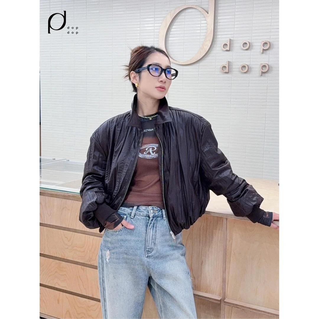 REVAN S线2024冬翻领短款面包羽绒服外套女2690dopdop买手店