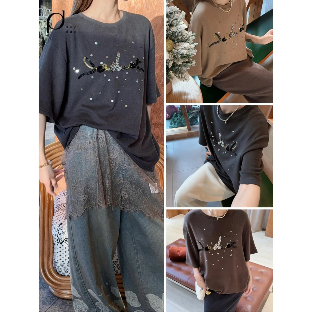 ICE DUST2024冬胶囊系列灵蛇字母短袖T恤960dopdop买手店