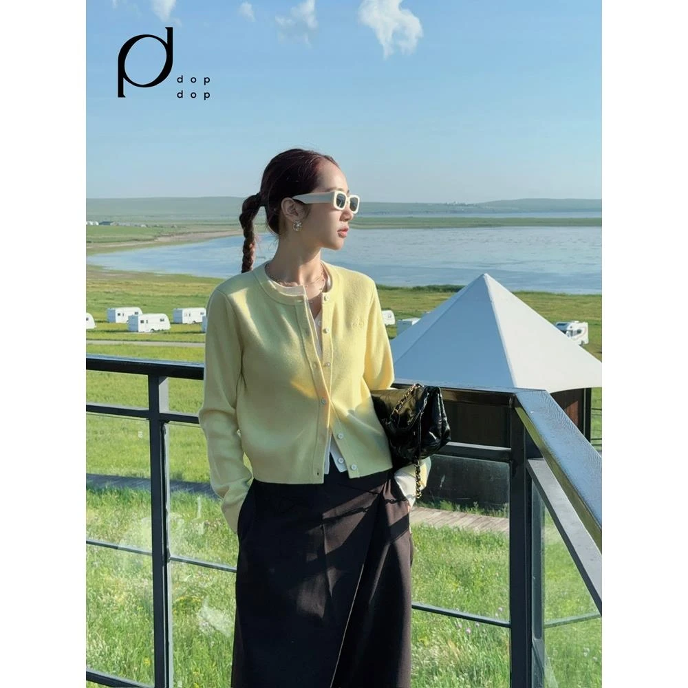 AVVENN2024秋假两件毛衣微宽松显瘦针织开衫女1690dopdop买手店