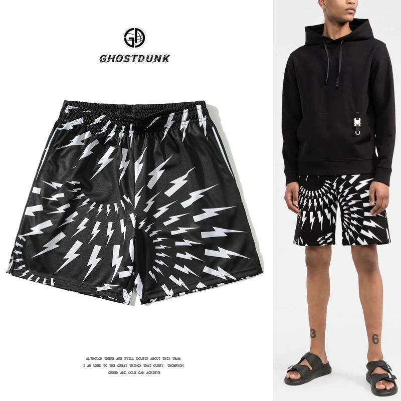 街头篮球裤美式运动裤篮球短裤男女街球短裤训练跑步裤速干嘻哈潮