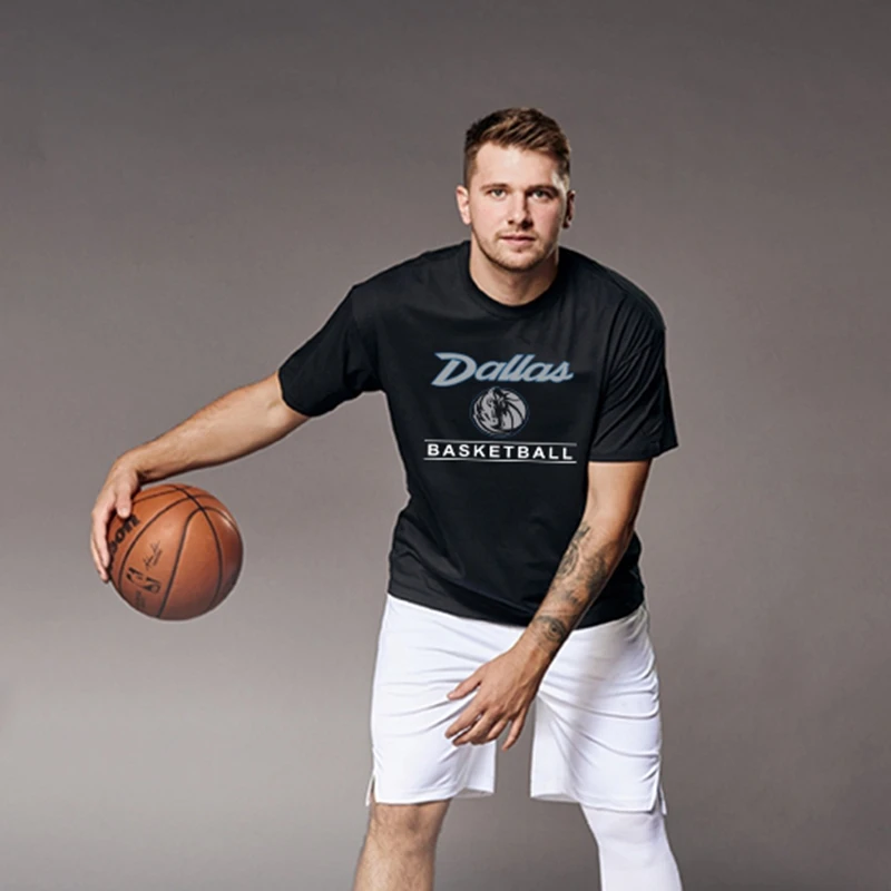 独行侠投篮服短袖男速干透气美式运动T恤夏季薄款篮球训练服跑步