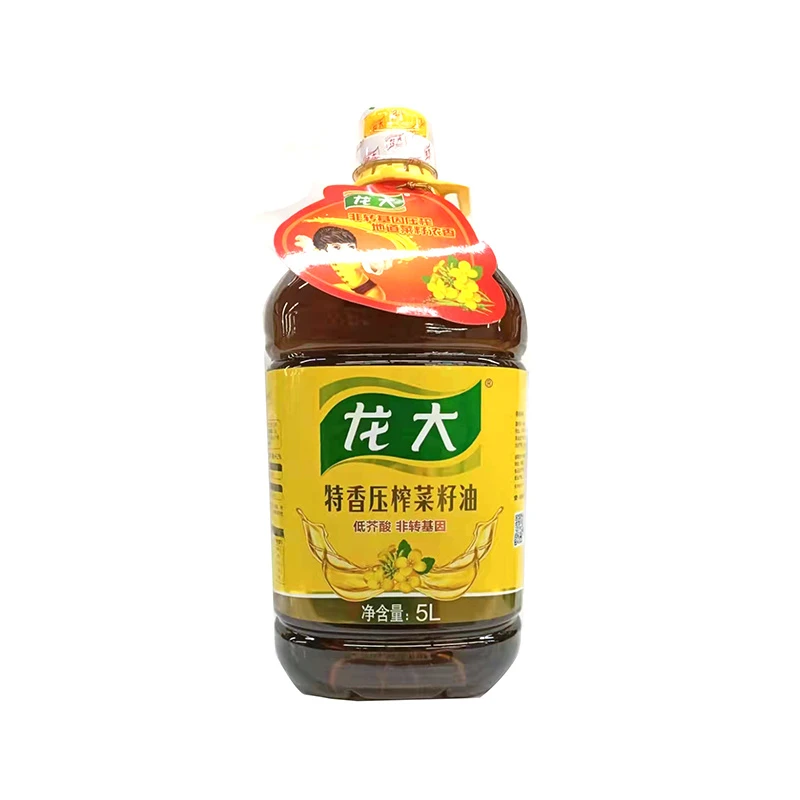 龙大压榨菜籽油（非转基因）5L/桶