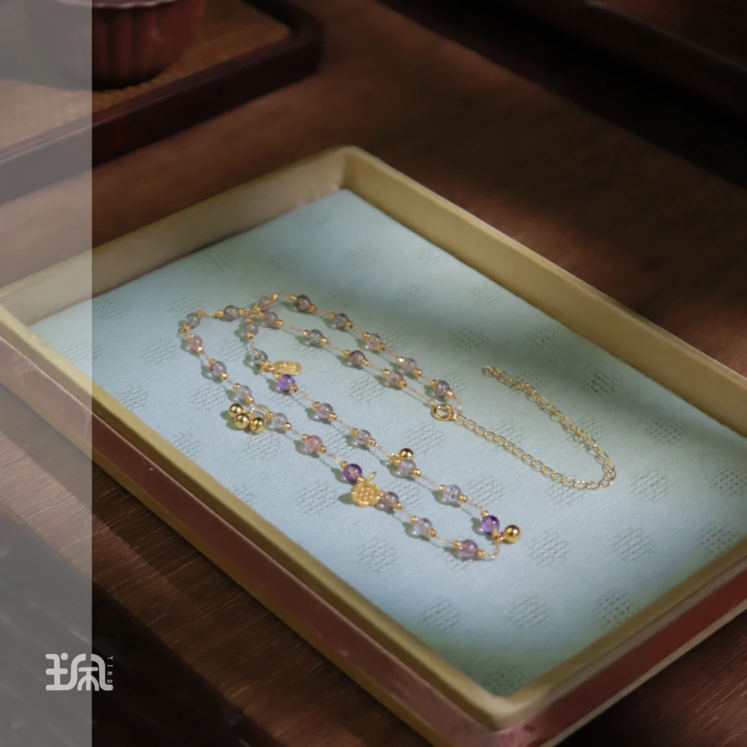 铃福|水晶*项链*S925银镀金QB24011010多样性发其一