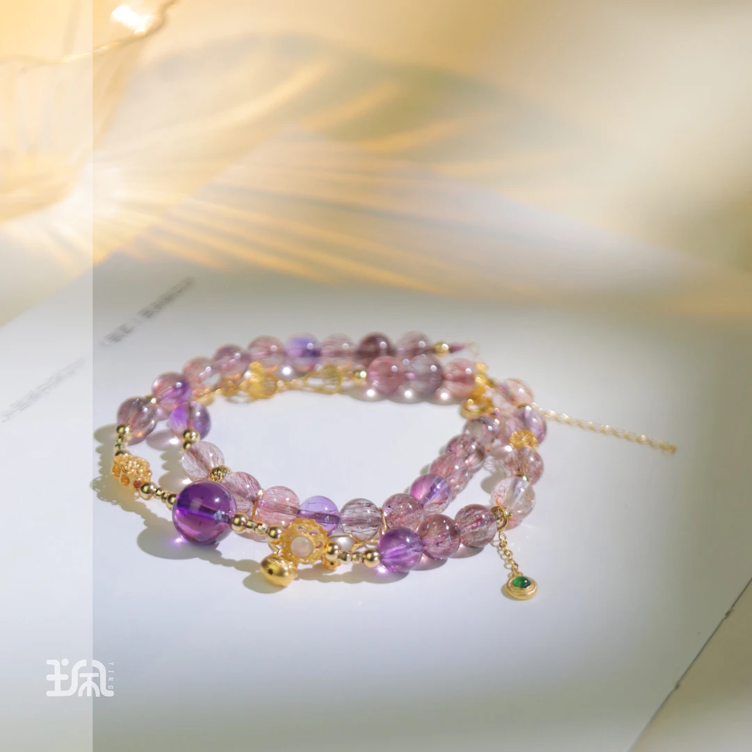 霜栀花|水晶*手链*18K金镶嵌XYC24031140多样性发其一