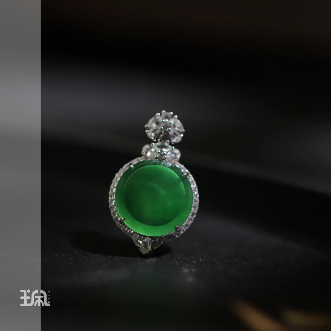 梦魂|翡翠*吊坠不含链*18K金镶XYB24012518多样性发其一