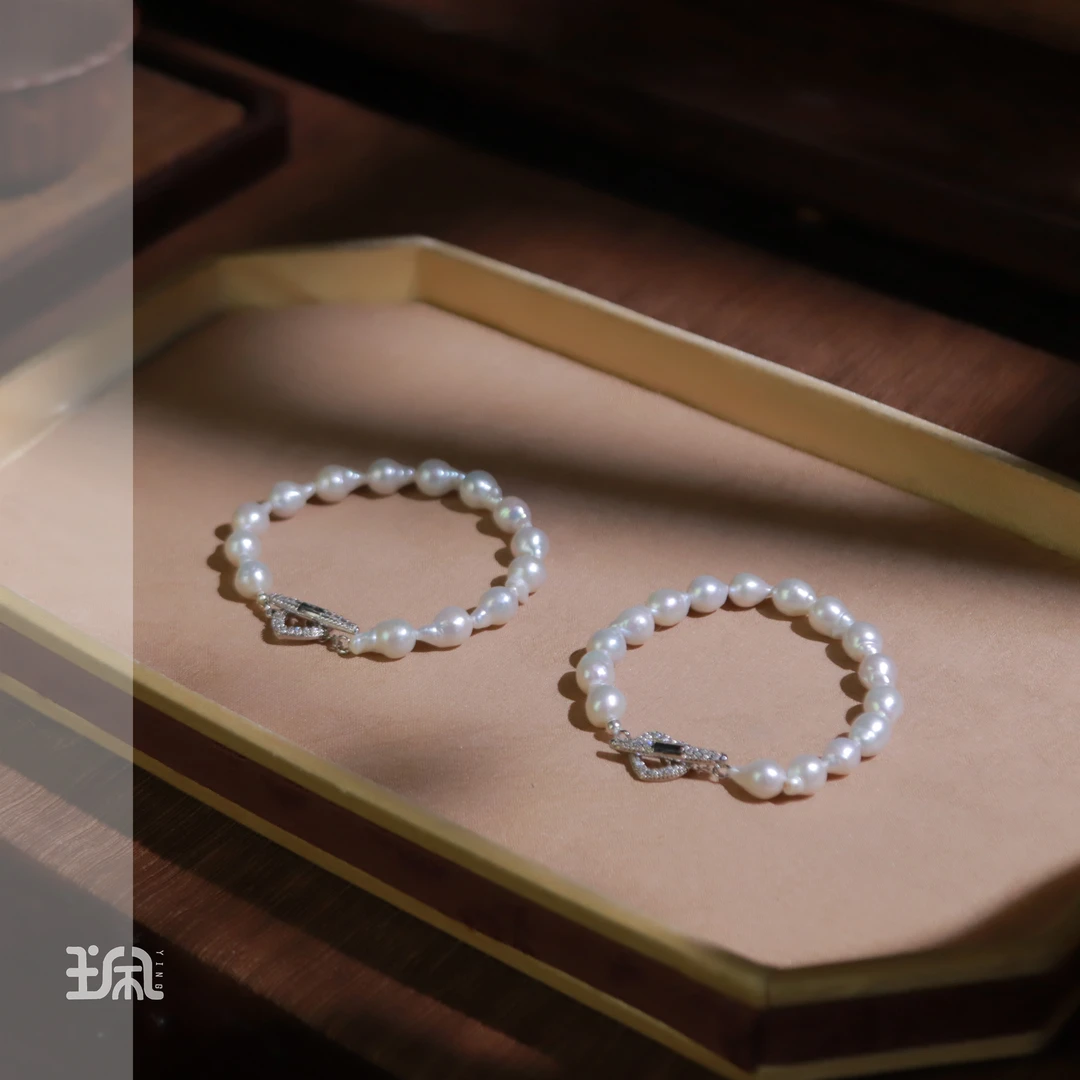 芯语|淡水珍珠*手链*合金镶嵌YAC23071626多样性发其一