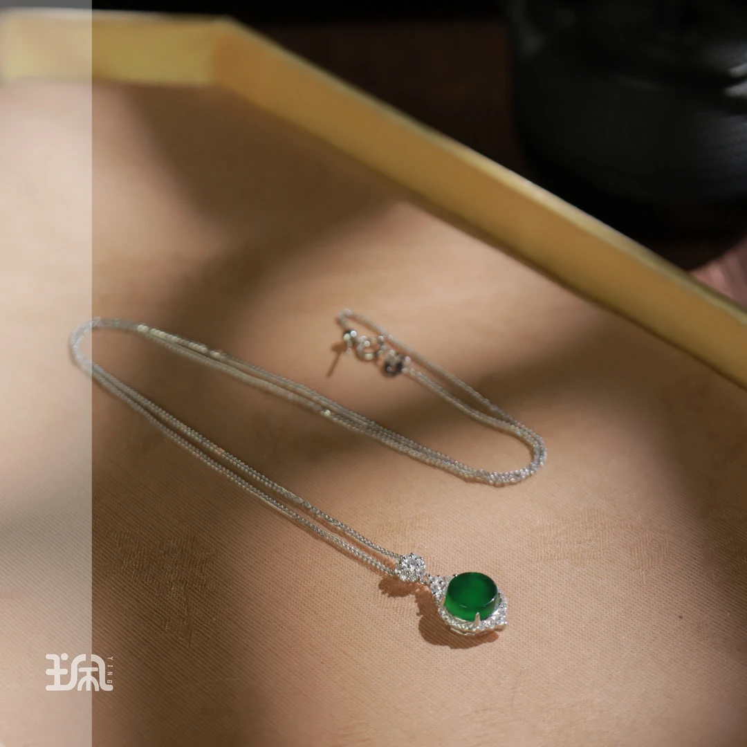 春暮|翡翠*项链*S925银镶嵌QB23110242多样性发其一