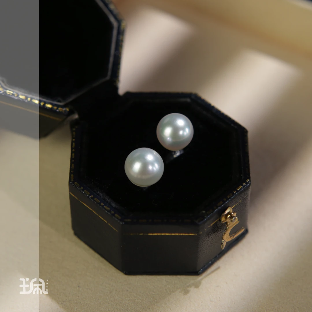 半冬|海水珍珠*耳钉*18K金镶嵌YAA23071709多样性发其一