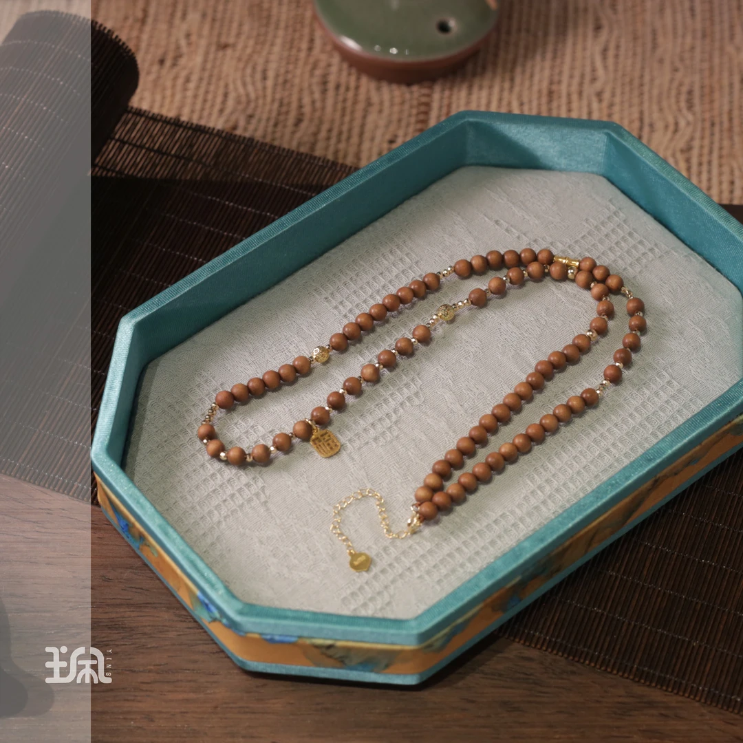 雾晚|檀木*项链*18k镶嵌SB23052302多样性发其一