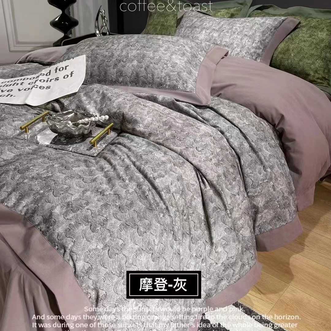 JN-棉质磨毛高端奢华四件套