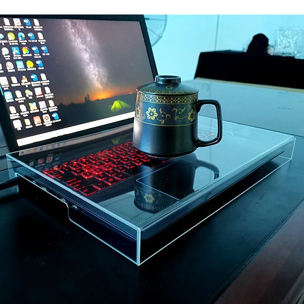 透明亚克力笔记本电脑防尘罩保护套防猫爬挡灰罩苹果笔记本罩