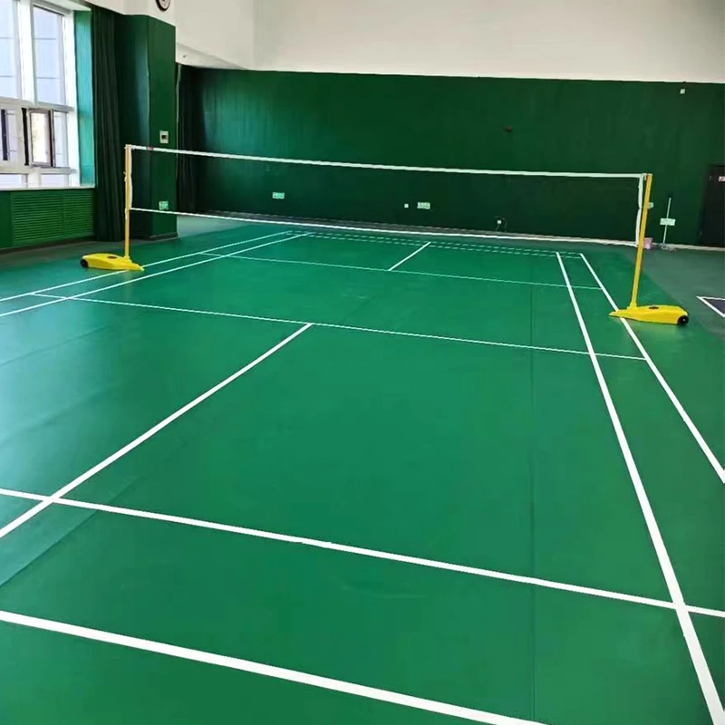 荔技纹地胶羽毛球场馆地板室内PVC塑胶地板篮球乒乓球场专用地垫