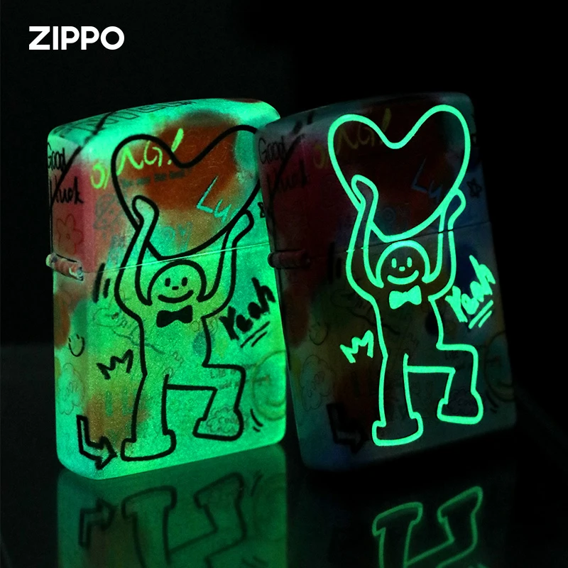 ZIPPO打火机芝宝 夜光彩印放个大招 冰块 可乐给你看 DY9902CY