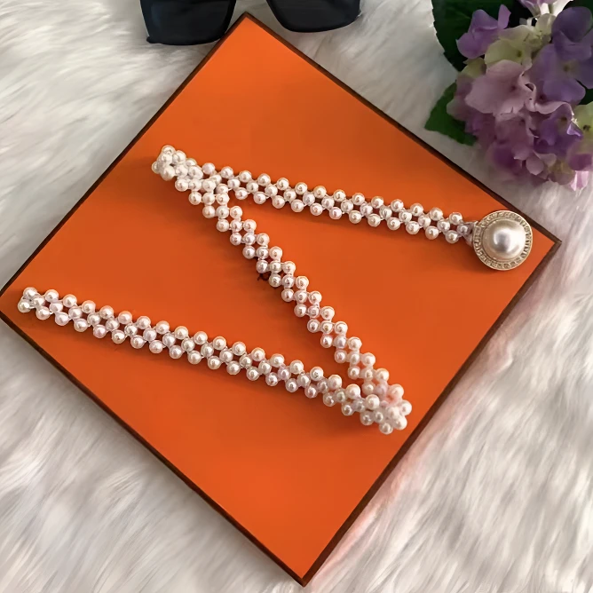 韩版时尚百搭多用珍珠韩版腰带