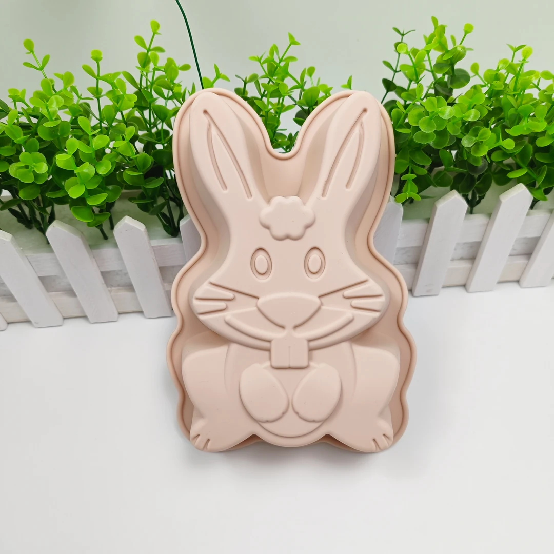 大兔子硅胶模具手工DIY可爱动物造型兔兔模子