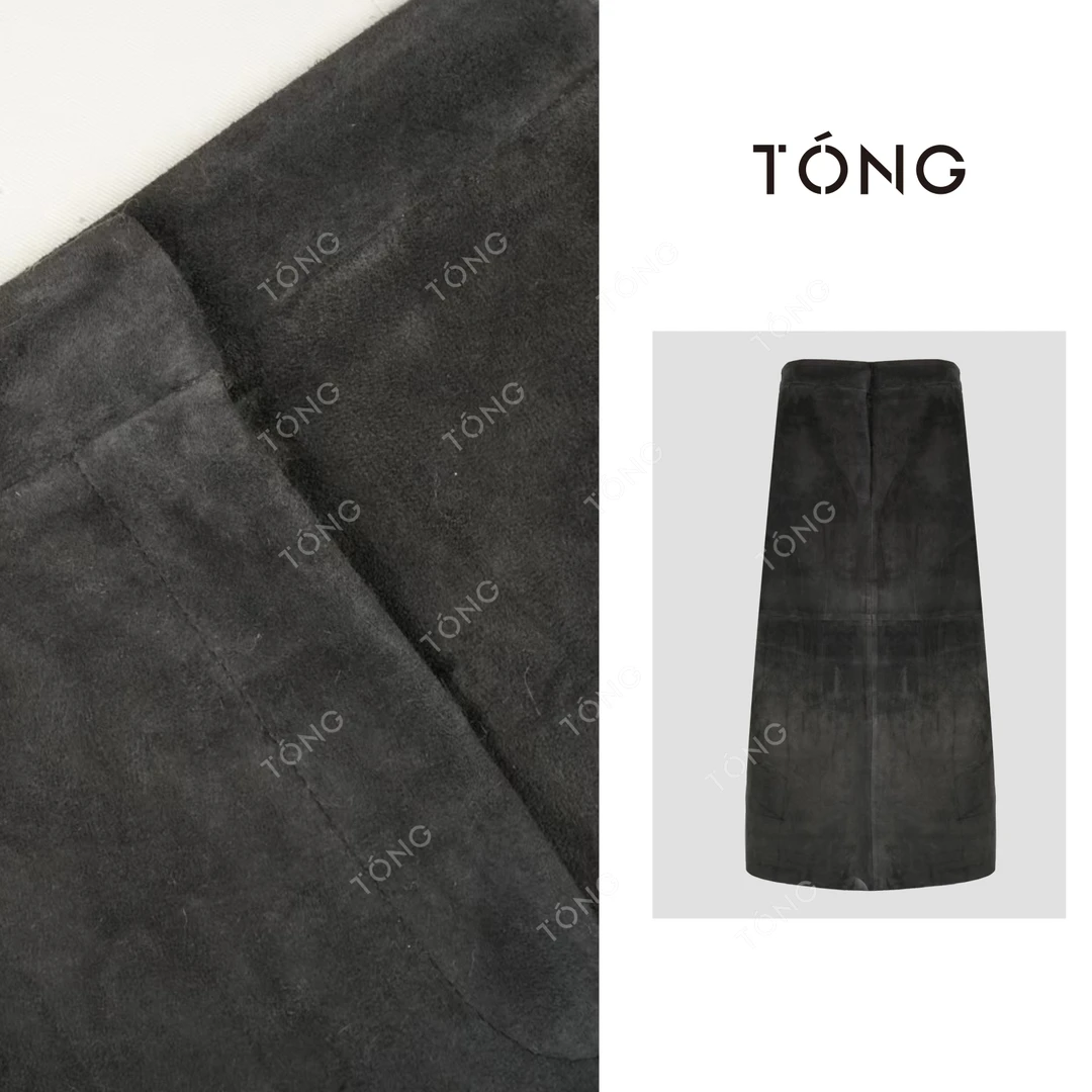 【舞会】羊皮反绒皮秋冬简约静奢款时尚半身裙 GA0183