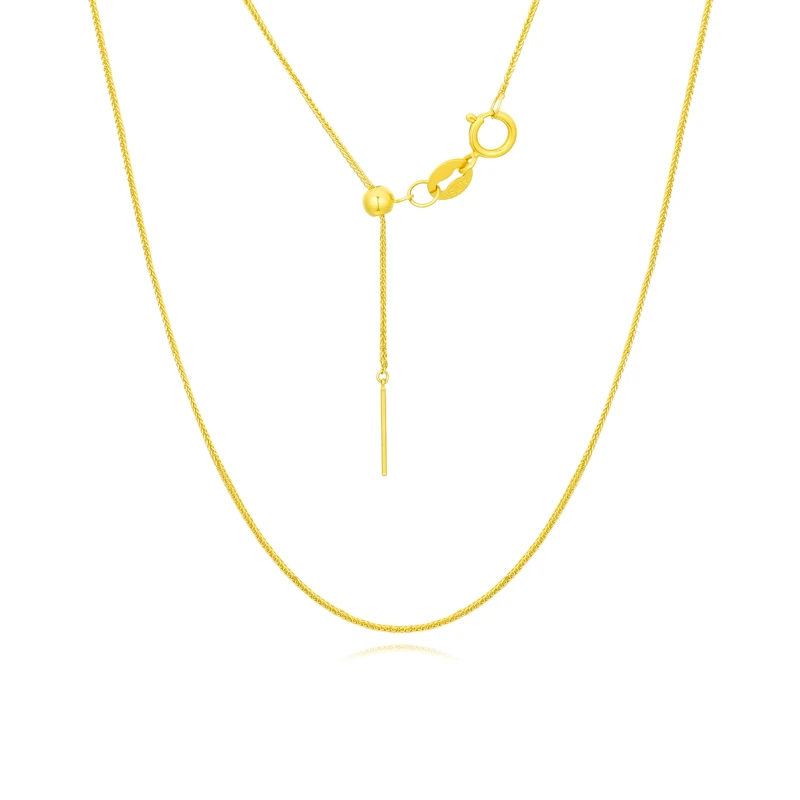 【旺旺专属】18k金经典肖邦针式项链45cm 时尚气质百搭  K8016