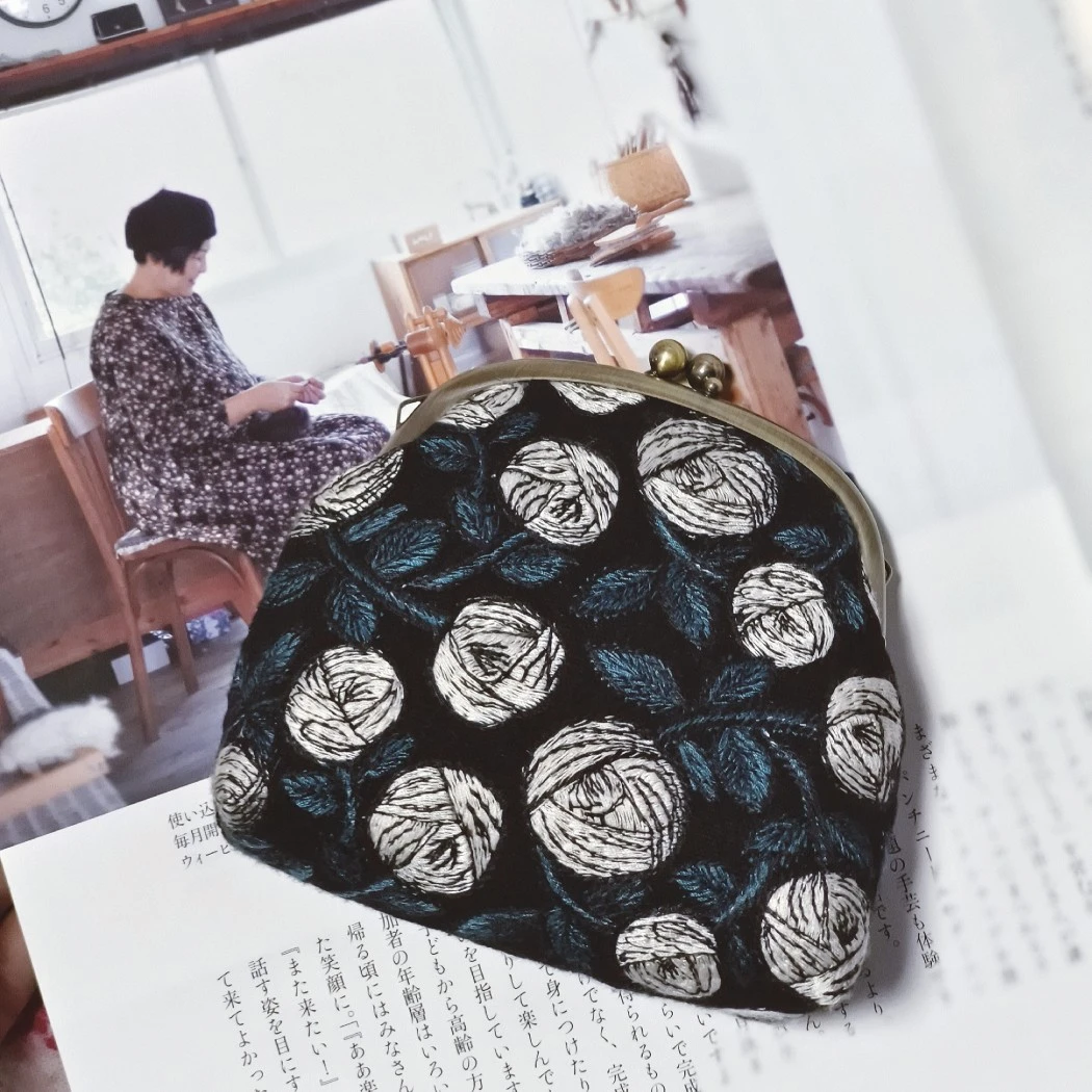 丸制原创手作 小可爱零钱包收纳包口金包布艺diy材料包手工