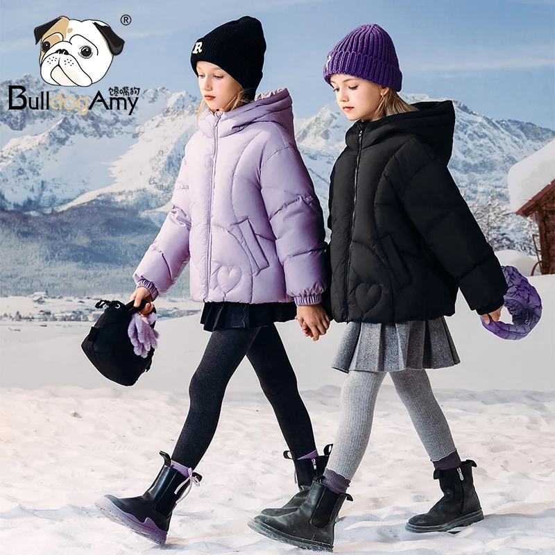 YF944510女童羽绒服2024冬装新款童装儿童90白鸭绒衣服小女孩外套