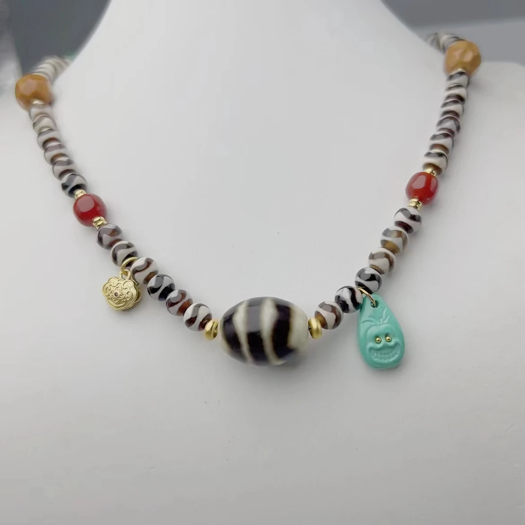 【莹莹专属】天然珠宝 天然虎牙项链M1128