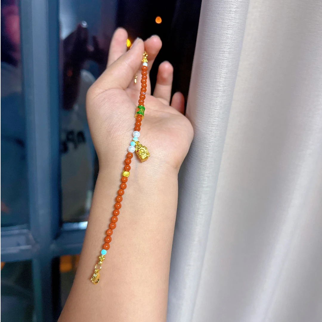 【莹莹专属】天然珠宝南红手链M2079