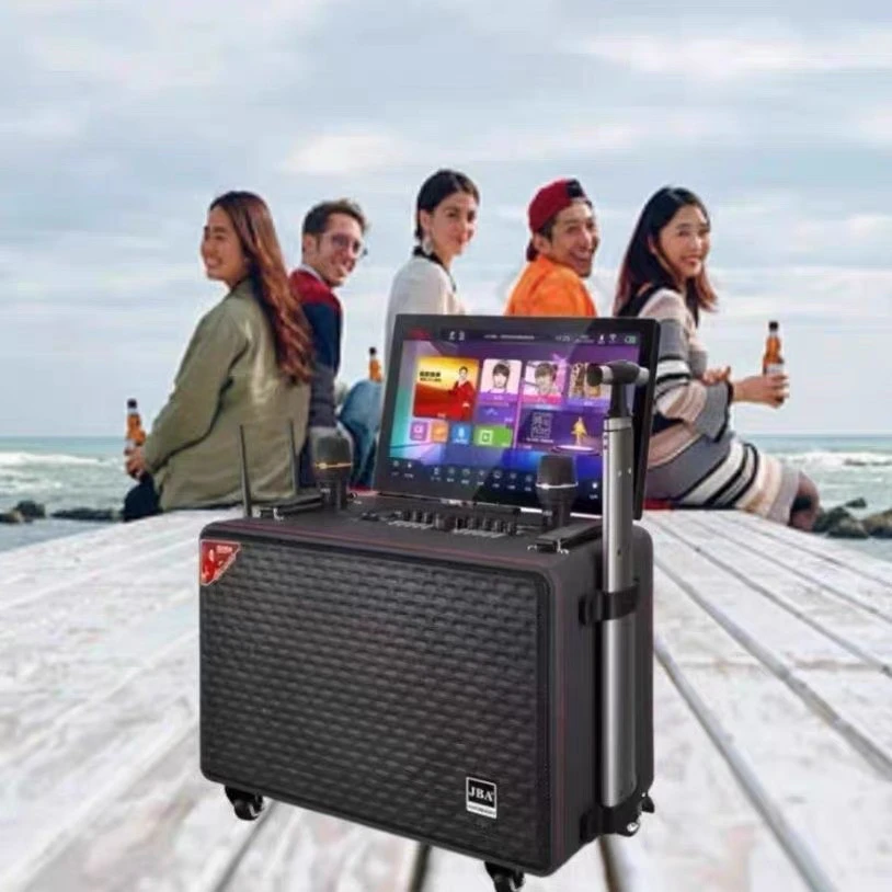 美国jba音箱抖音款H25广场舞拉杆音响ktv户外一体机移动便携式