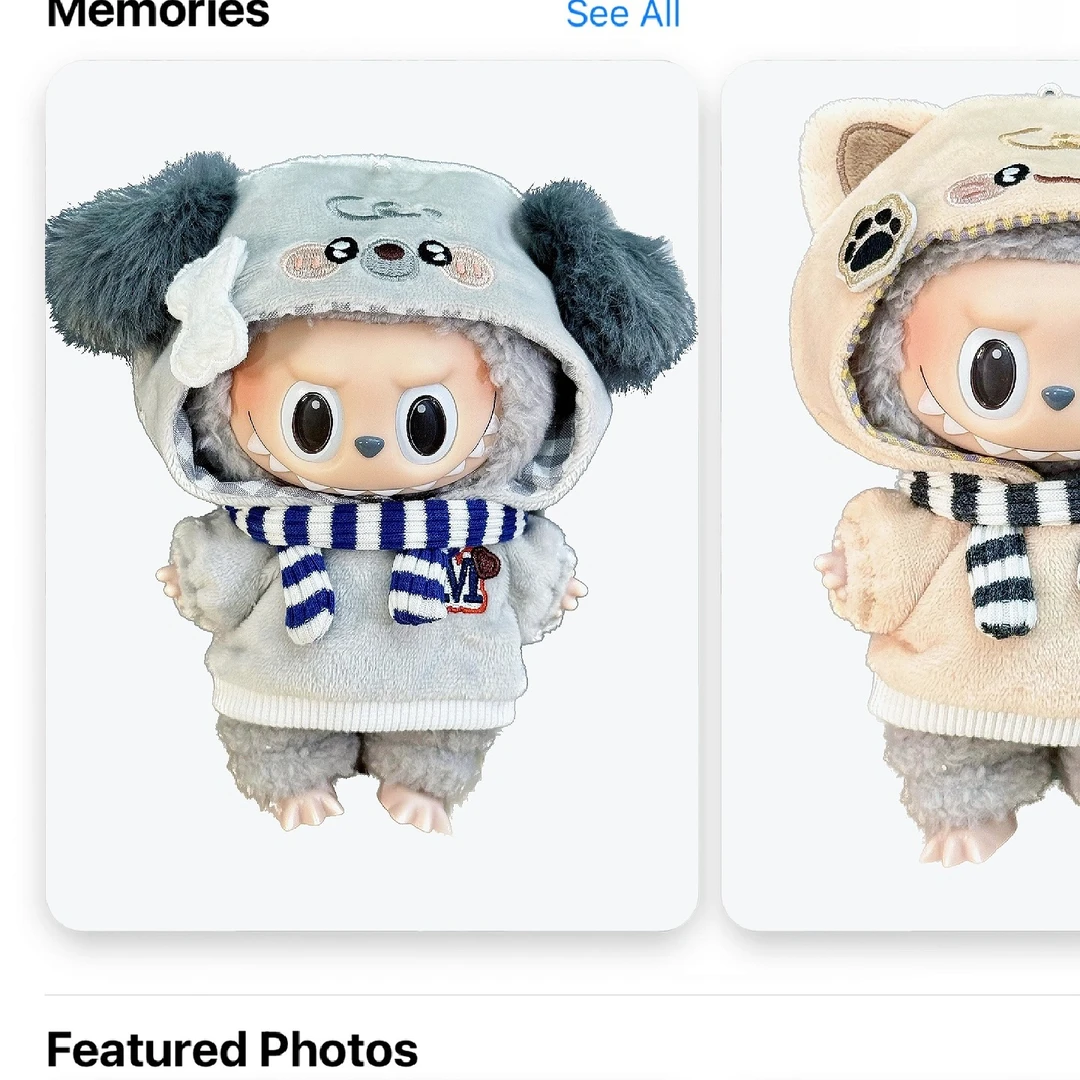 漫可布棉花娃娃娃衣15cm通用潮流卫衣正版原创官方帅气百搭