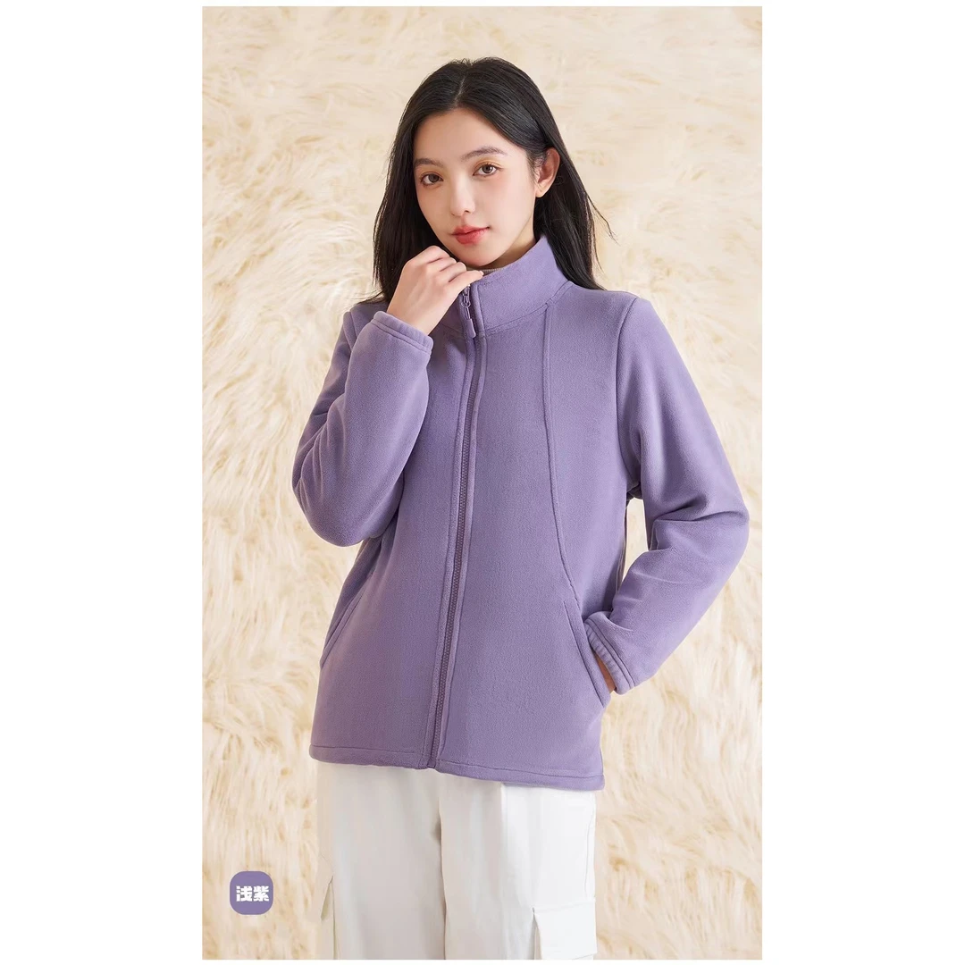 秋冬女士运动休闲抓绒保暖衣867