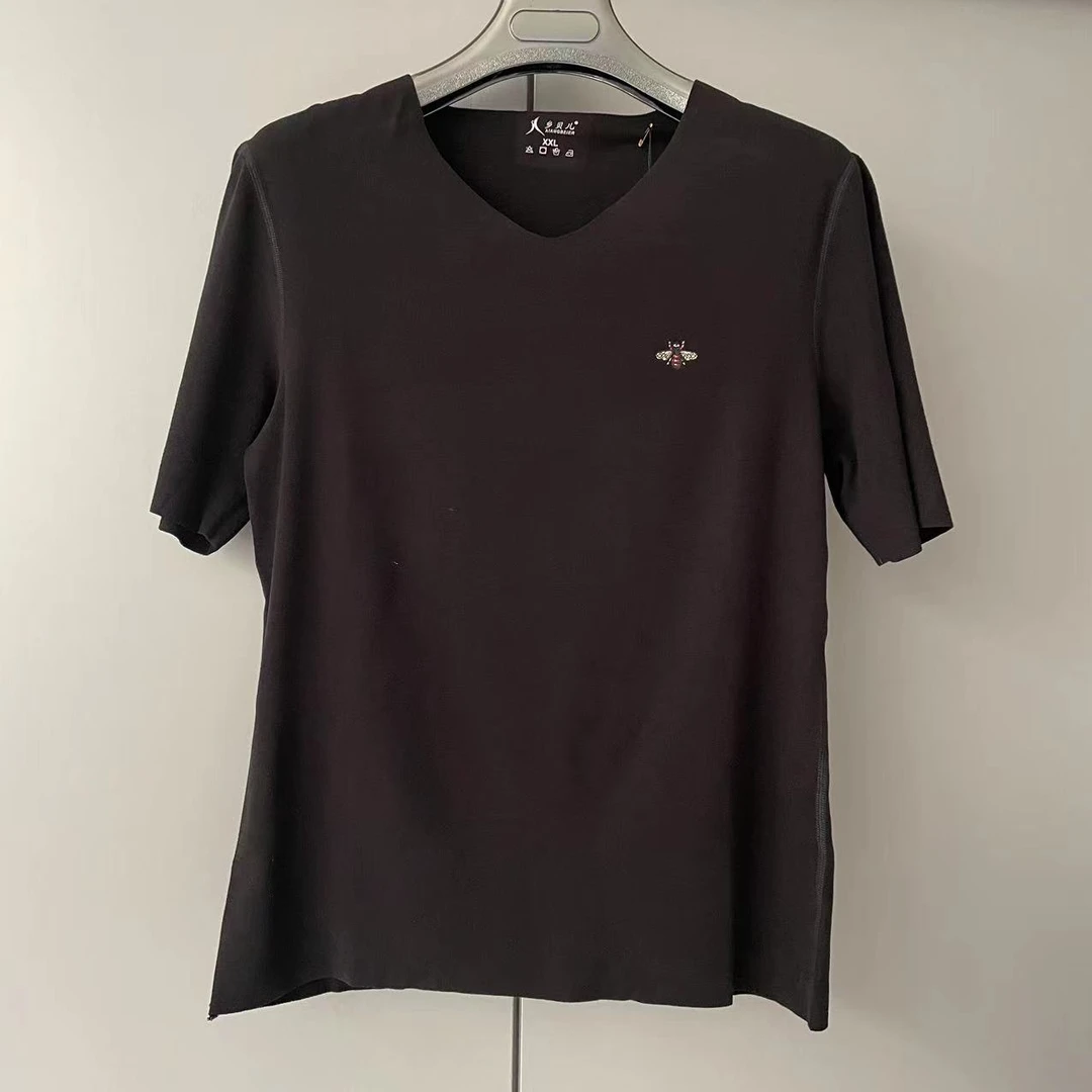 A【情侣款】男女同款火山岩发热短袖隐形上衣5103