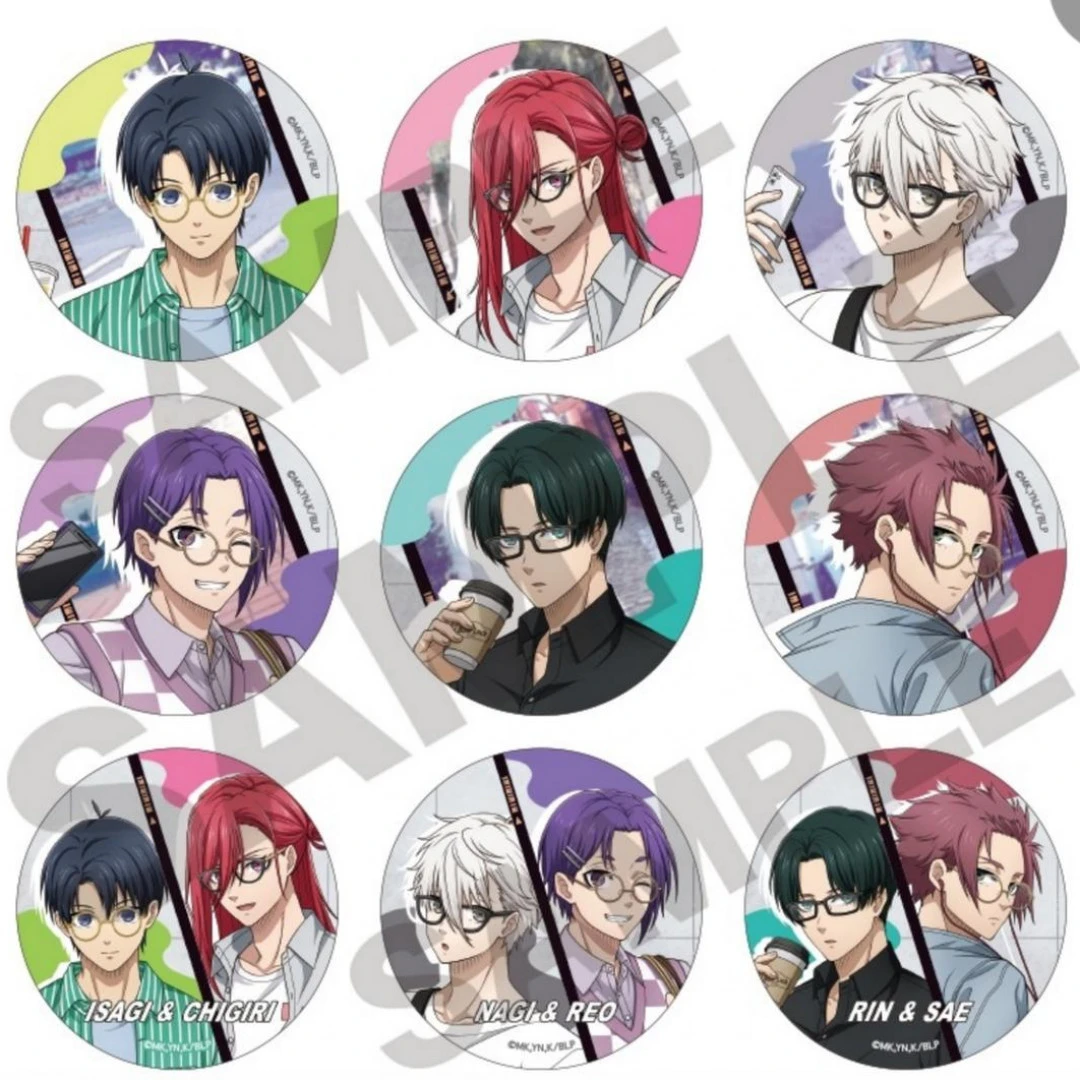 【日谷】 蓝锁 蓝色监狱眼镜吧唧（拆封不退换默认官瑕）