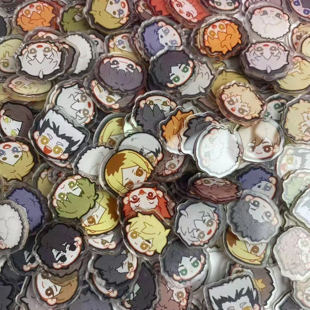 现拍现装 亚克力片片2cm贴片手工diy徽章配饰吊坠