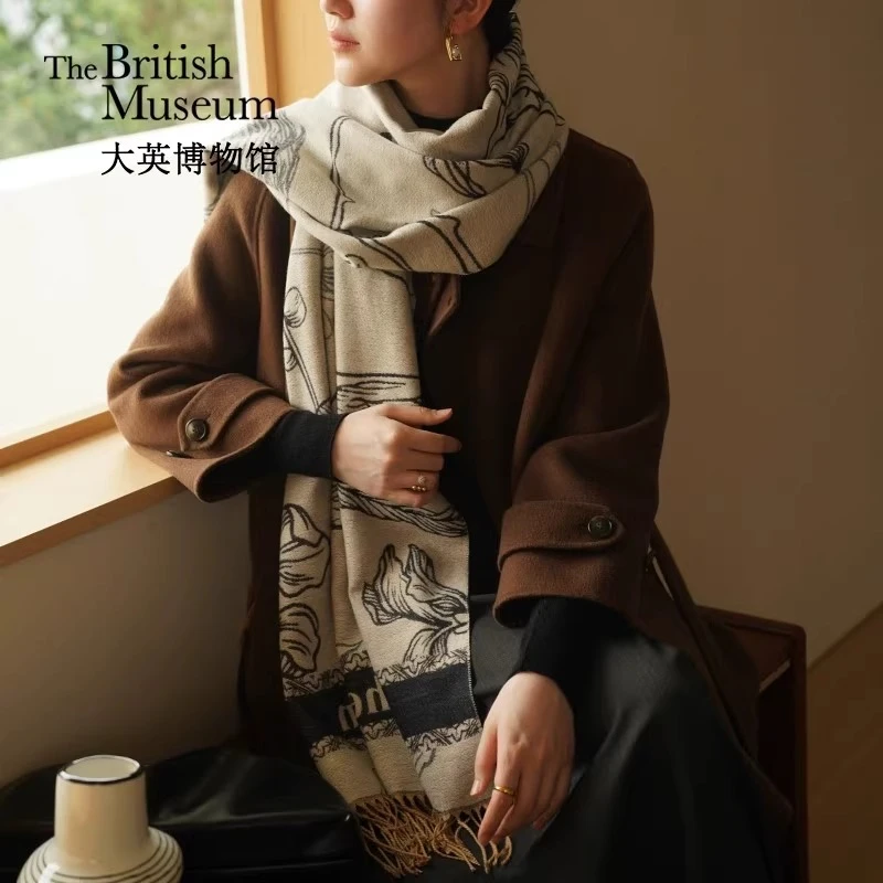 物兮物东方梦境系列提花披肩围巾