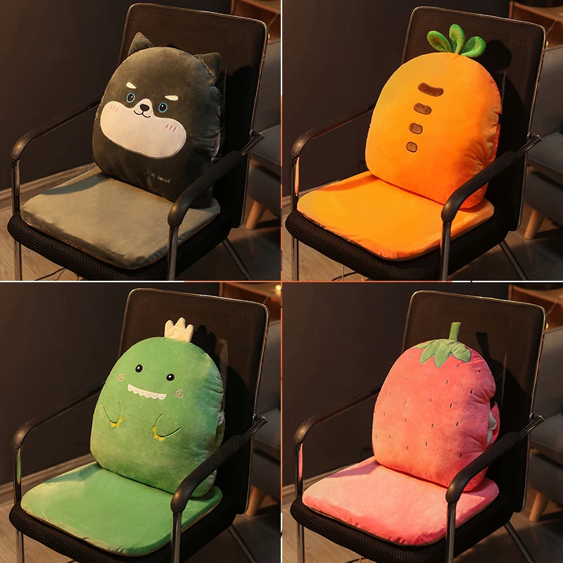 汇佳坐垫办公室久坐不累靠垫一体椅子座椅垫护腰靠背垫屁股垫板凳