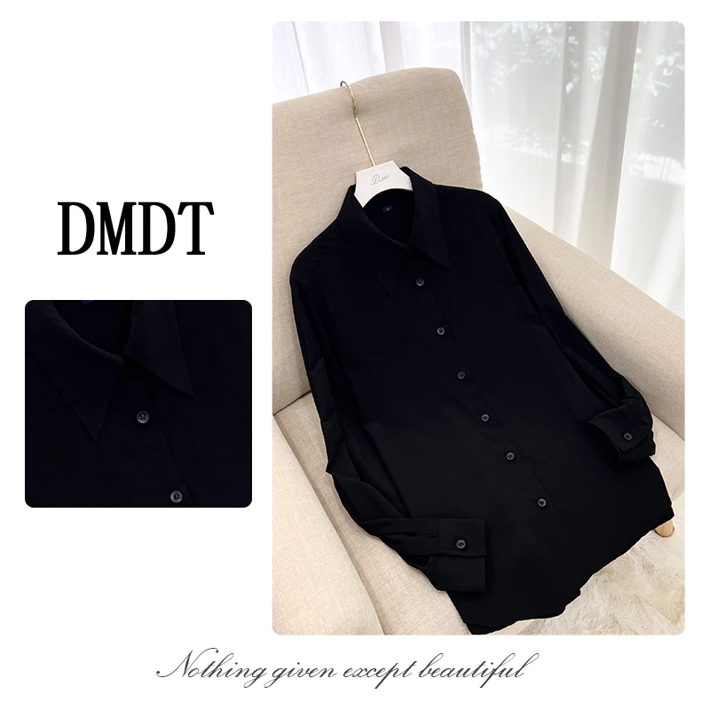【DMDT潮牌】2024秋季新品“独立的你”百搭休闲长袖女潮衬衫242C4027