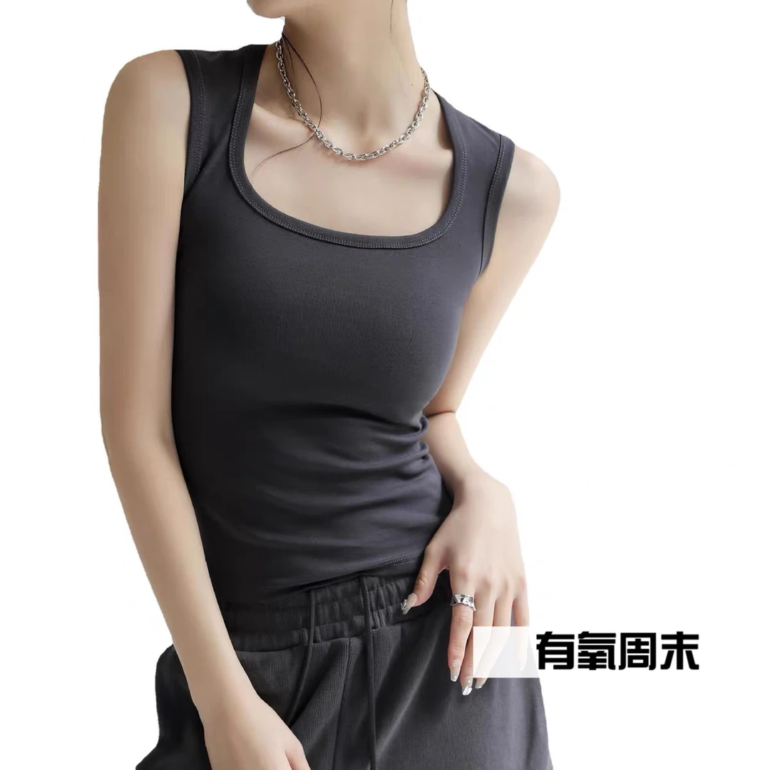 线下门店99！开春新款！早春方领气质款修身百搭背心FS1070 GG