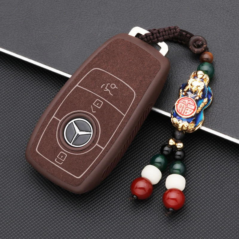 适用于奔驰e300l钥匙套gle350/e260l /e200专用高档车钥匙壳扣包