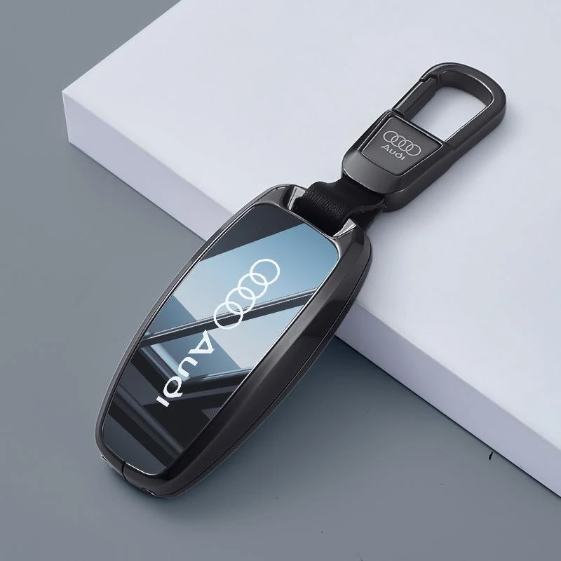 两棵草奥迪车钥匙套24款a6l高档保护壳a8全包a3黑武士a7l改装扣