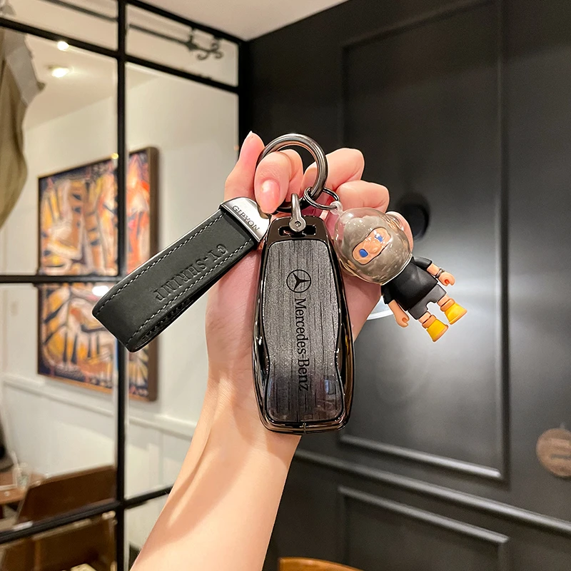 两棵草奔驰e300l钥匙套c26l车a200l glc gla glb220 gle350 C级扣