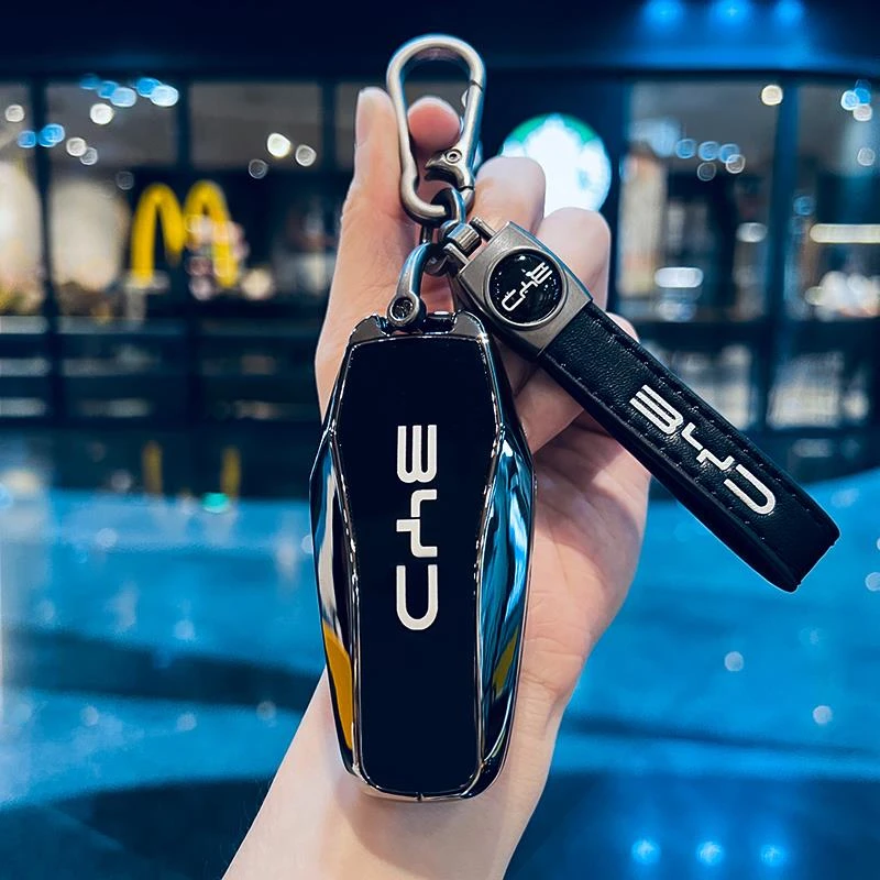 两棵草比亚迪钥匙套海豚秦plus宋pro汉唐dmi元海狮07车海豹06扣