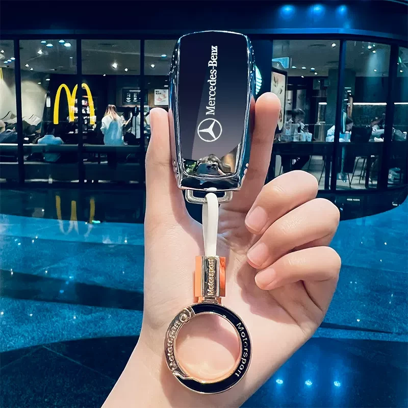 奔驰汽车钥匙套e300l a200l glc扣gla glb男女e200高档专车潮流