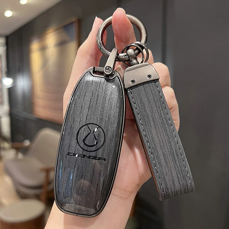 腾势D9钥匙套专用高档n7改装X车上用品小配件内饰车载汽车壳包扣